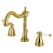 Kingston Brass KB1977PL 8" Widespread Bathroom Faucet, Brushed Brass KB1977PL - alternate 1